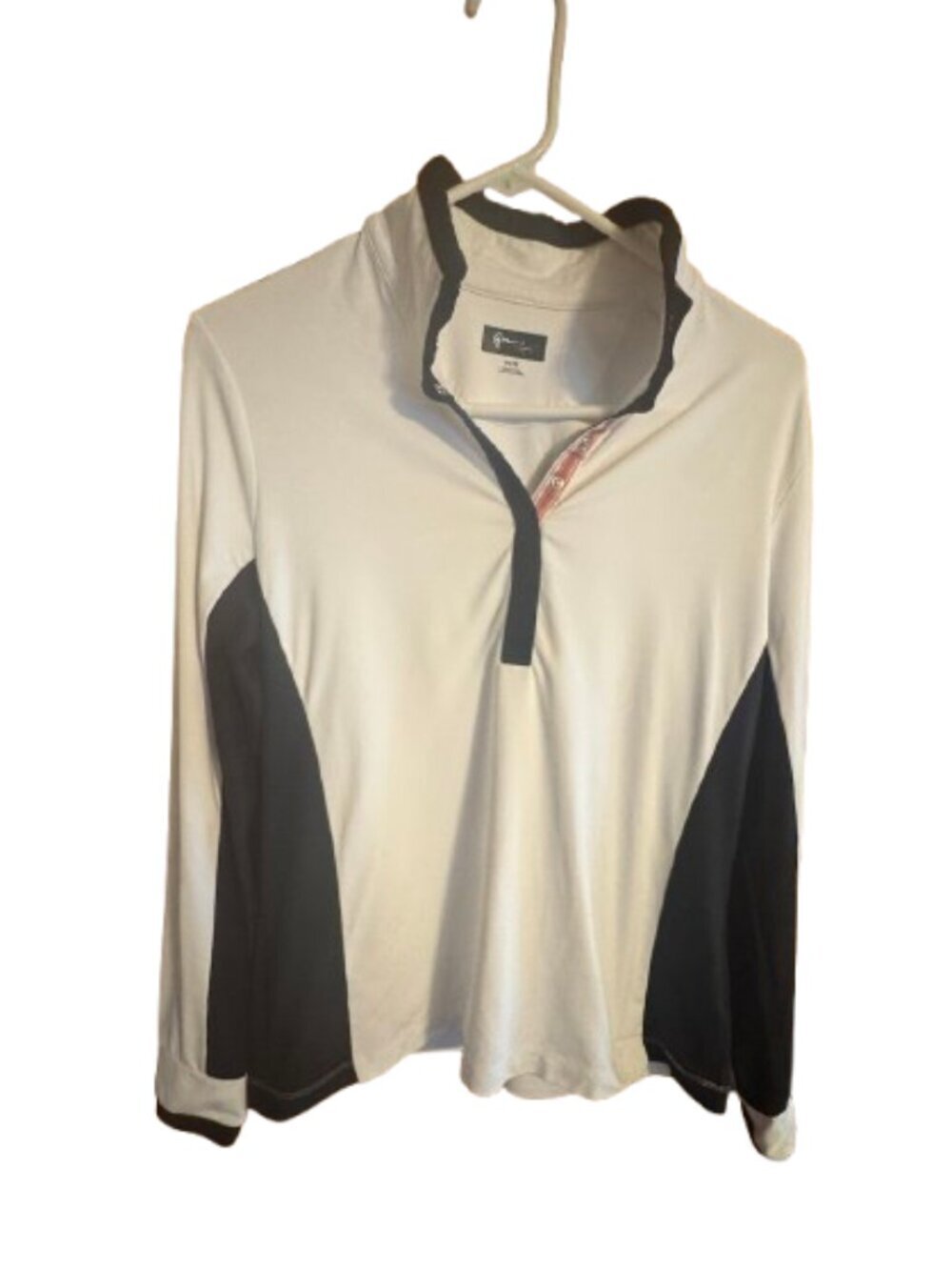 Women's Greg Norman Long Sleeve Zip Neck Pullover Size Med (D47) NWOT